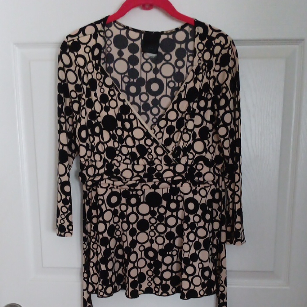 Stylish Black and Cream Women's Top by J.T.B.